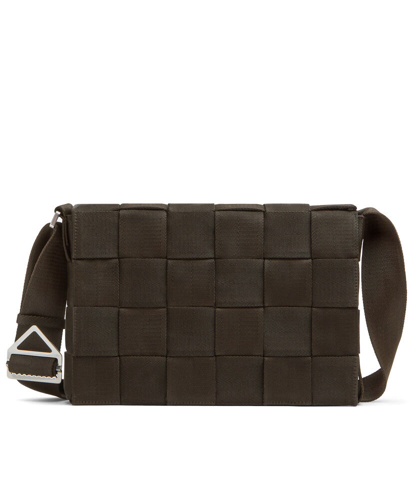 Bottega Veneta Webbing Cross Body Bag Coffee